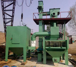 東營(yíng)拋丸機(jī)通過式清理鋼構(gòu)件使用安裝現(xiàn)場(chǎng)